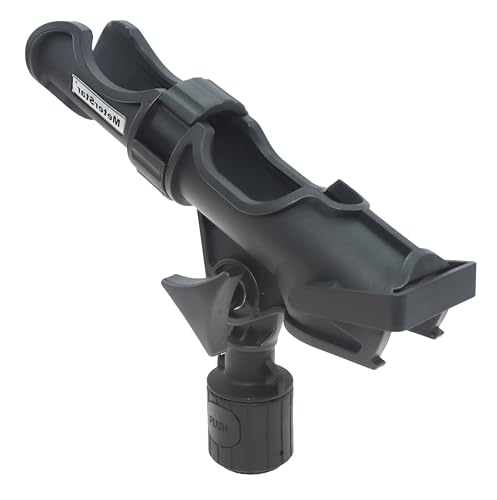 Upgraded 360° Strong Fishing Rod Holder for Kayaks (Reinforced - Round Base)