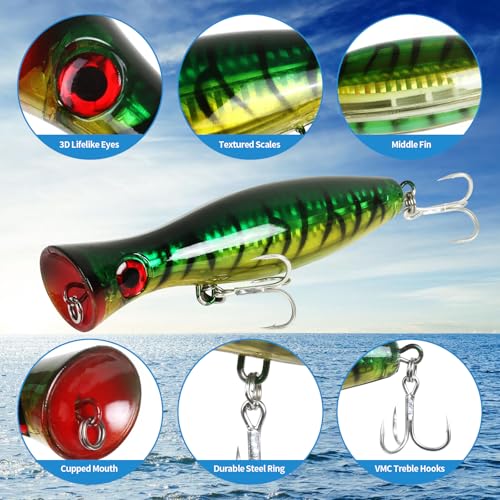 Large Top Water Popper Lure