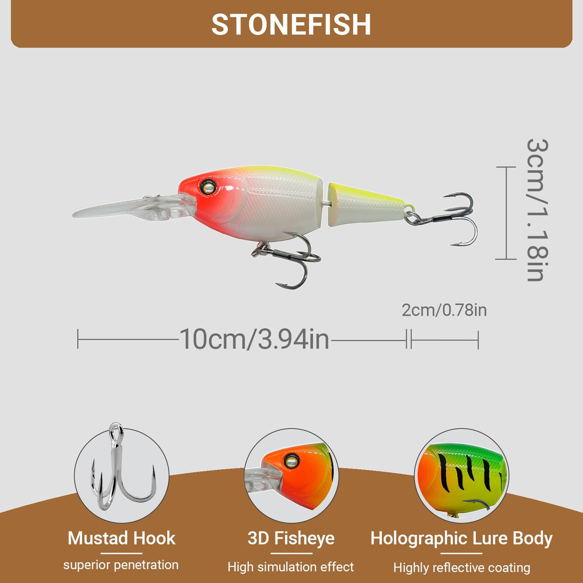 Walleye Fishing Lures (yellow)