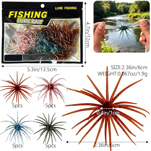 Bass Fishing Lures (A-20PCS Mix 2.36in)