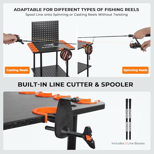 Gear Trolley Mobile Fishing Rod Holder for Garage