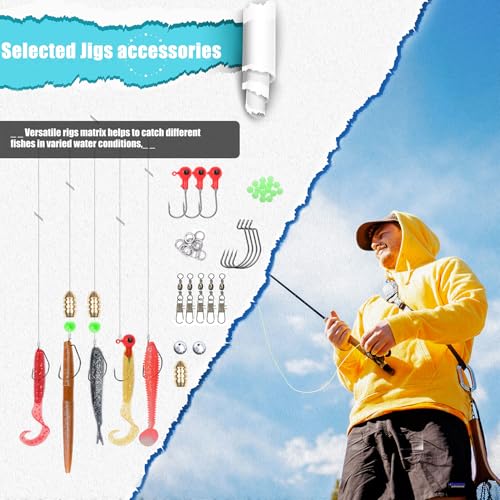 Soft Silicone Fishing Baits Kit (128 pcs)