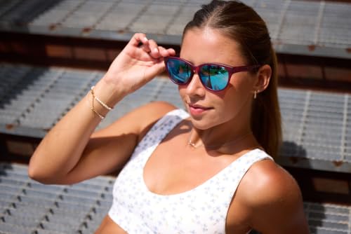 Optics Stella Sunglasses (Plum Crazy (Sky Blue Mirror))