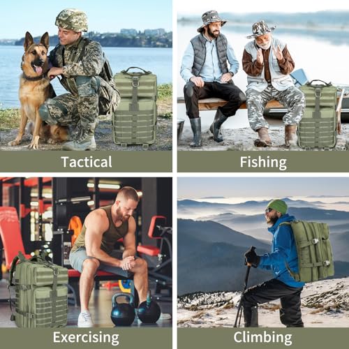 Large Fishing Tackle Backpack 45l
