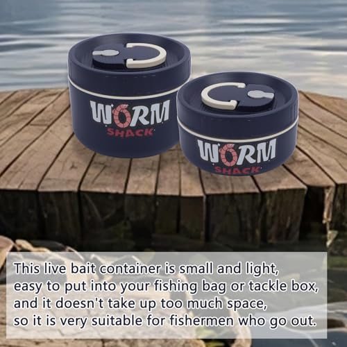 2Pcs Live Bait Storage (Blue)