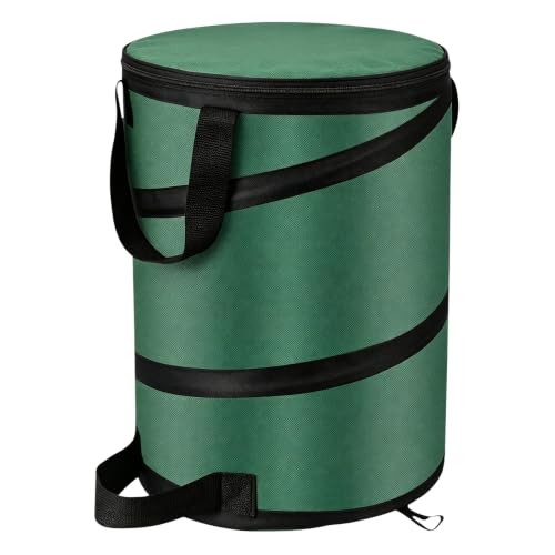Collapsible Pop Up Outdoor Trash Can 13 Gallons (13 Gallons-With Lid)