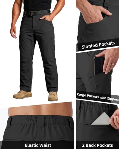 Men's Tactical Pants Ripstop Cargo Hiking Work Pants