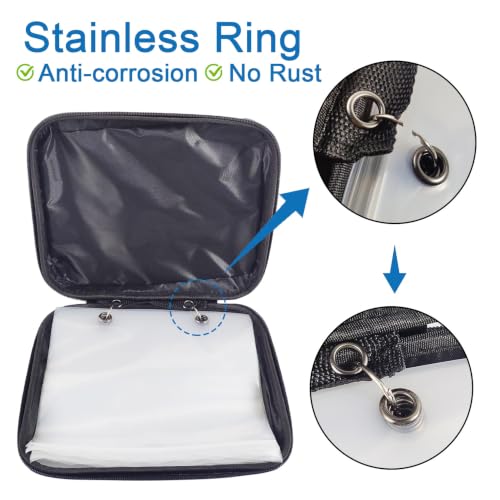 Fishing Tackle Binder Hard EVA Shell Cover Fishing Bait Organized Storage Saltwater Resistant Fishing Tackle Storage Bag