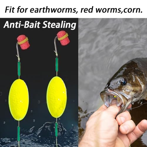 8pcs Reverse Bottom Rigs Using with Pop Up Boilies Bait