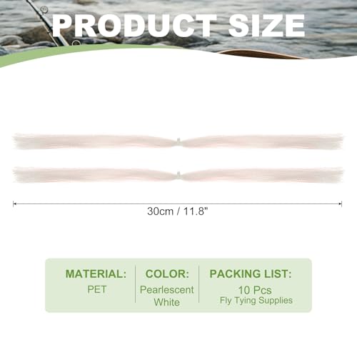 Crystal Flash Fly Fishing Line (Pearlescent White)