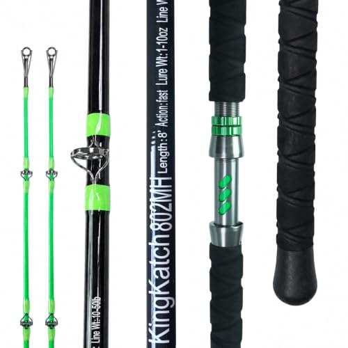Glow Catfish Fishing Rod (Black/Green-Cast-8'0")
