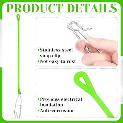 4pcs Fishing Downrigger Weight Snubber with Release Snap (Green)
