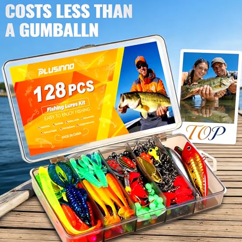 Fishing Lures (128Pcs Fishing Lures Kit)