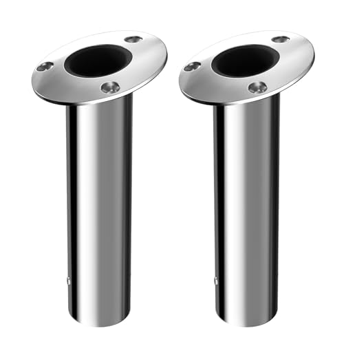 15 Degree Fishing Rod Holder 2 Pack (Stainless Steel - 15 Degree)