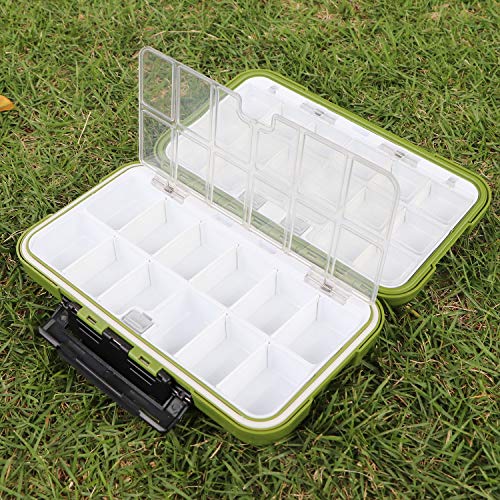 small tackle box (Type B: Green (Size: 7.8" L X 4.2" W X 1.8" H))