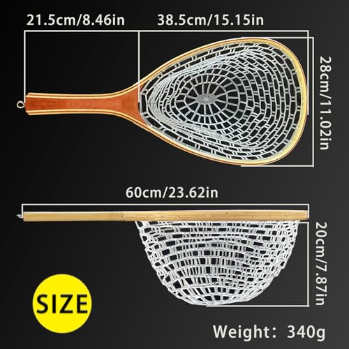 23.6in Rubber Fly Fishing Net