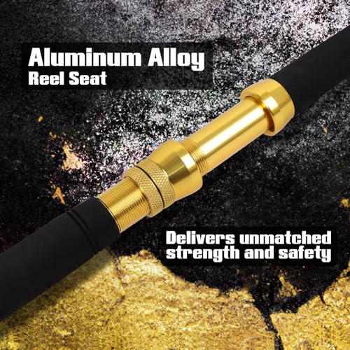 1 Piece 2 Piece Saltwater Fishing Rod Trolling Rod Big Game Boat Conventional Roller Guide Deep Drop Stand