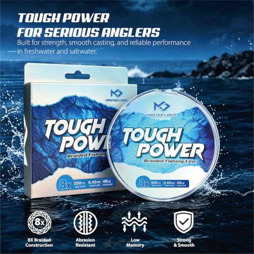 PE Braided Fishing Line (Blue-X4 / 40LB(500Yards))