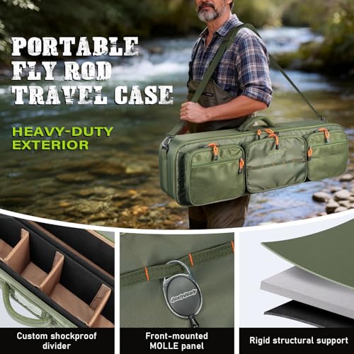 Fishing Travel Storage Bag with Fly Rod and Reel Starter Kit