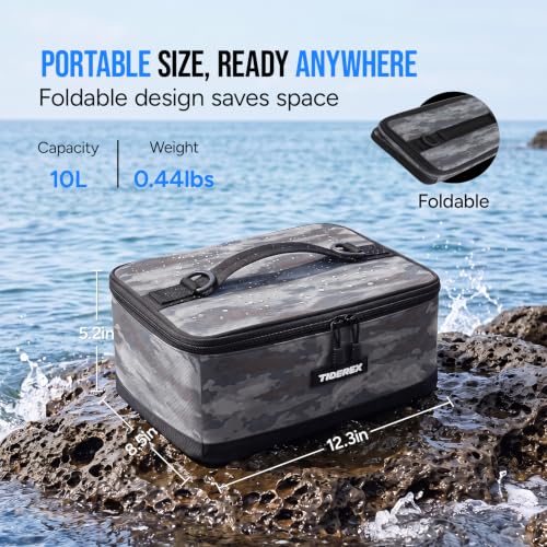 Fishing Tackle Bag with 20 DIY Soft Plastic Bait Bags