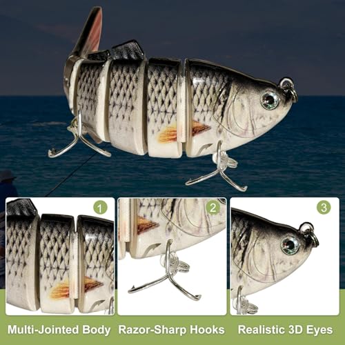 41 Pcs Fishing Lures Kit for Bass Trout & Pike (Young Style)