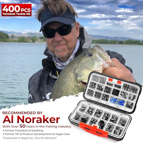 by KastKing Fishing Tackle Kit (400pcs Terminal Tackle Kit)