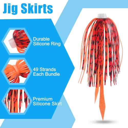 Silicone Jig Skirts Replacement 10 (20pcs)