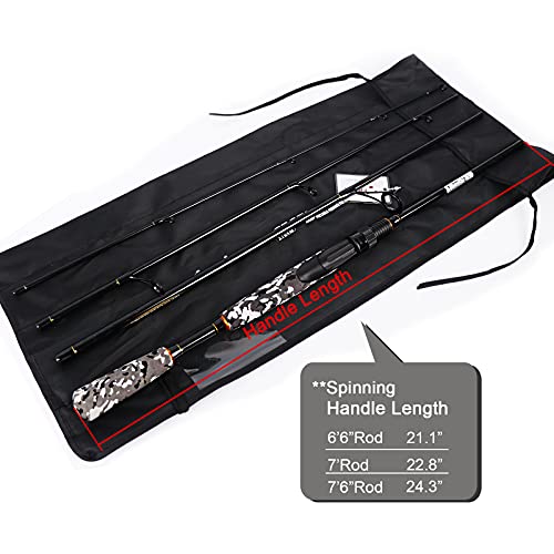 4 Piece Travel Fishing Rod (7'6" Medium)