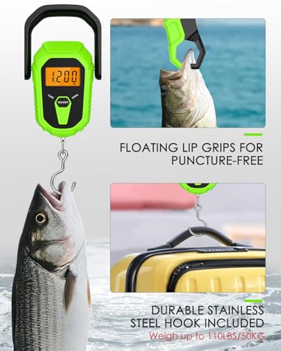 110lb 50kg Fish Scale with Lip Gripper