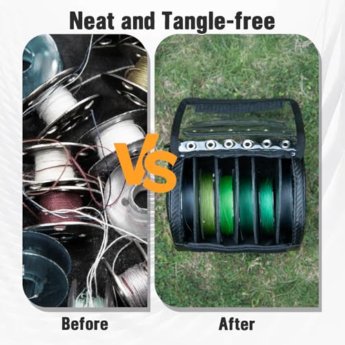 6 Outlet Holes Fishing Line Storage Bag (6 Hole - Only Bag)
