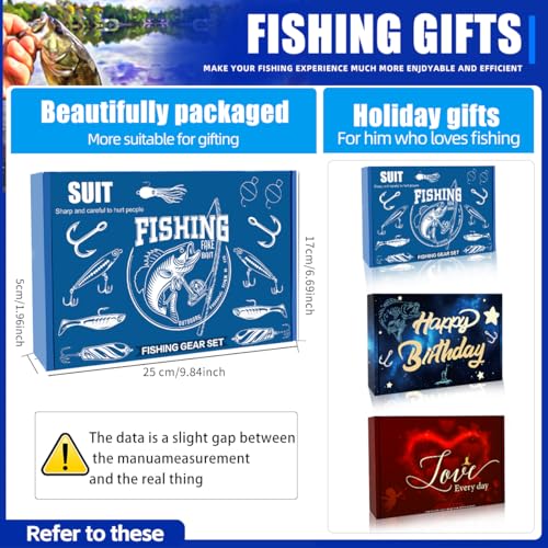Fishing Gift Tackle Box Lures (Fishing Gear Gift Box)