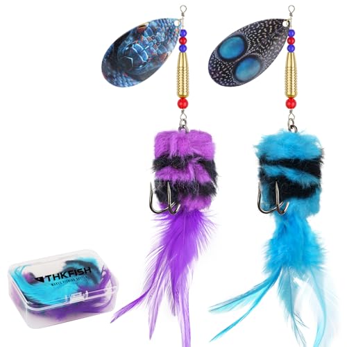 Musky Pike Walleye Fishing Lure (Purple&Blue / 1 oz---2pcs)
