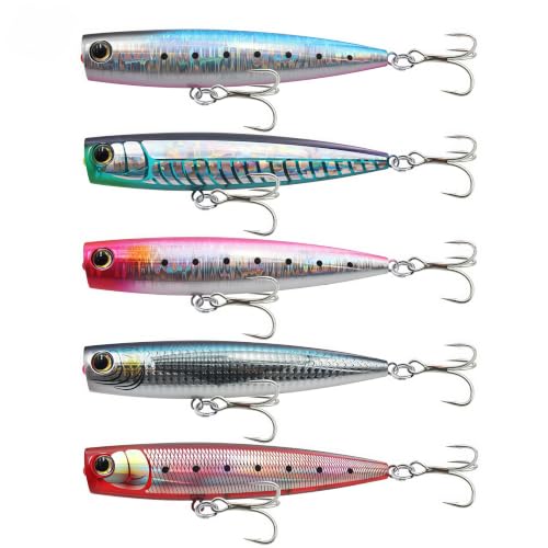 1.41oz 2.29oz Floating Saltwater Topwater Popper Lure