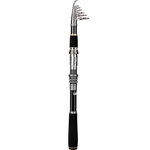 Collapsible Telescopic Fishing Rod Pole and Reel Combo Starter Kit