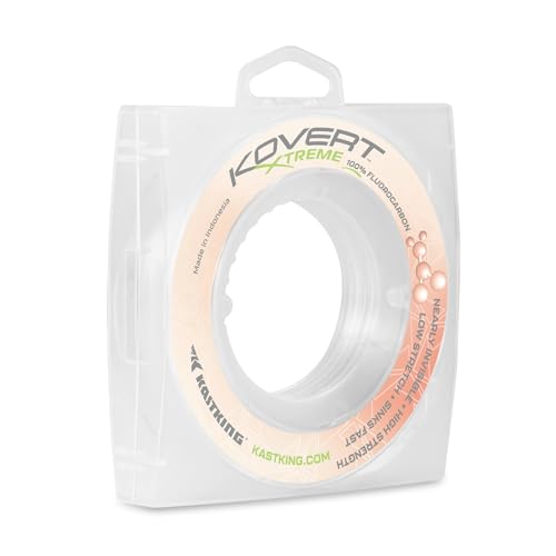 Kovert 100% Fluorocarbon Fishing Line (Kovert Xtreme (Thin & Strong) / 40LB-50Yds (Clear))