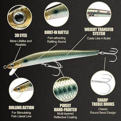 FlashMinnow 125 YAWARA Saltwater Fishing Lure (With Scale / 7357 Anchovy Venus / 125FW)
