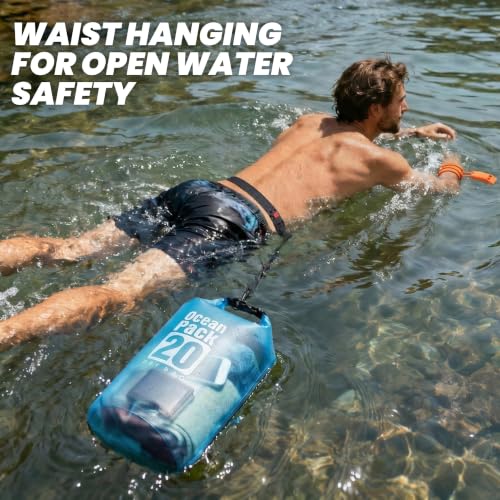 Waterproof Dry Bag Backpack for Kayaking (Blue / 20L)