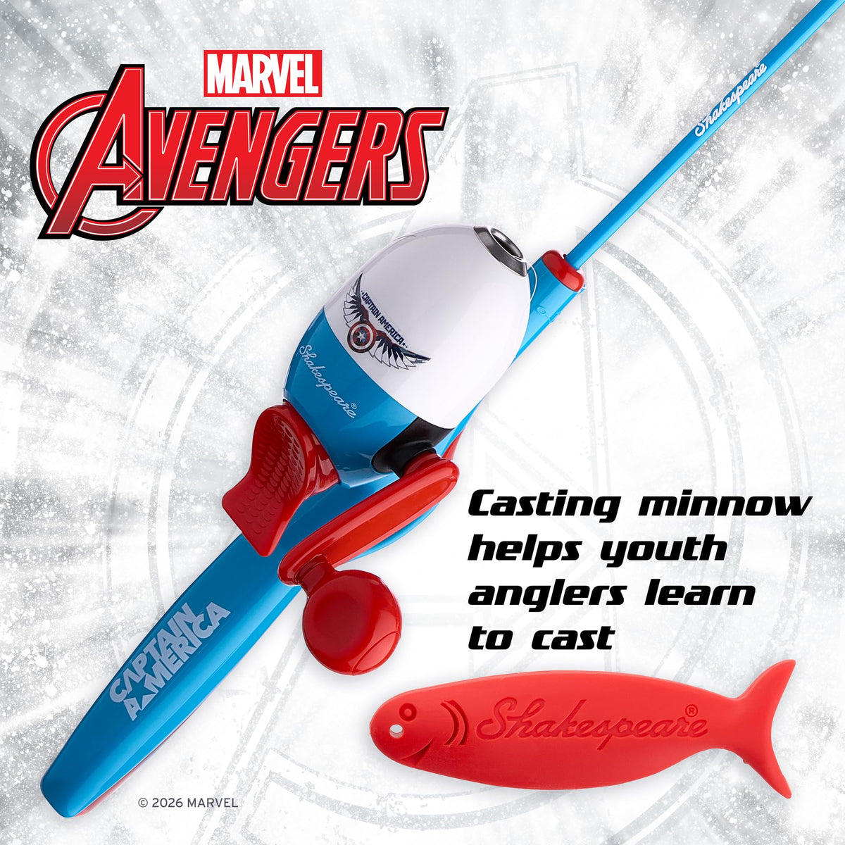 Marvel Captain America Children's Fishing Beginner Kit (Marvel Captain America Beginner)