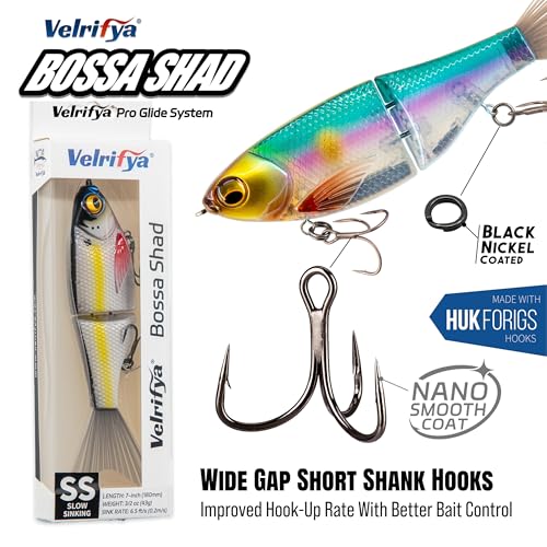 Bossa Shad Glide Bait for Bass Fishing (03-Ghost Blue)