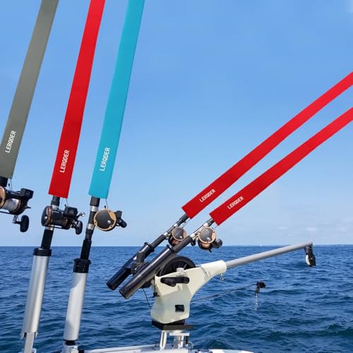 Premium Neoprene Fishing Rod Sleeves (75" / Red)