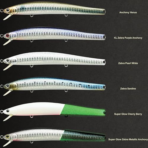 FlashMinnow 125 YAWARA Saltwater Fishing Lure (With Scale / 7357 Anchovy Venus / 125F)