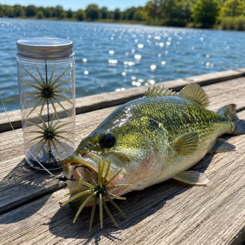 5PCS Urchin Baits for Bass Fishing (Sky Blue / 5PCS-2.7in-Small)