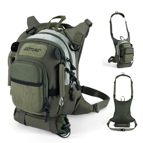 Fly Fishing Chest Pack Tackle Bag with Adjustable Neck&Waist Strap