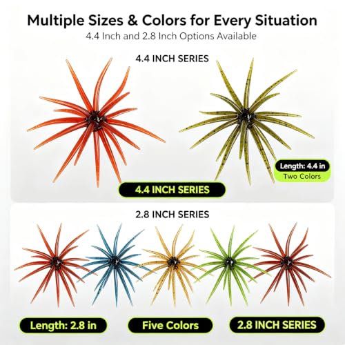 25PCS Urchin Baits for Bass Fishing (25PCS)