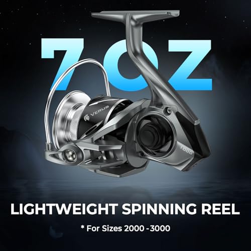 Verus Spinning Fishing Reels (Silver / Size:2000)