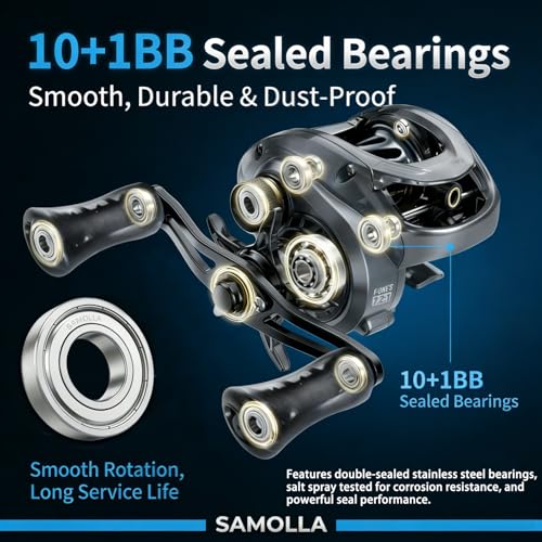 Micro Baitcasting Reel Ultralight 5 oz Baitcaster