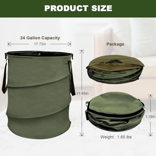 Collapsible Trash Can (Green)