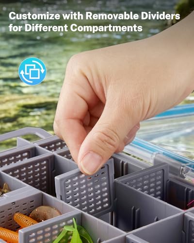 3700 Tackle Trays Boxes (Gray / 2pcs 3700 (14.2x9.1x2inch))