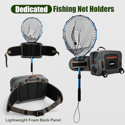 Waterproof Fishing Waist Pack (B2:10L Gray Waterproof Tackle Bag)