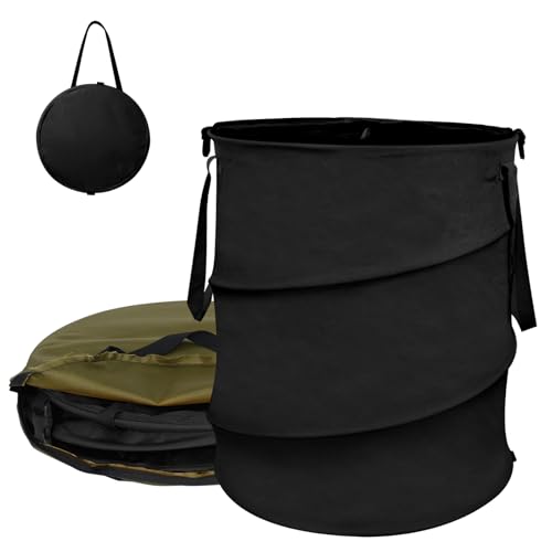 Collapsible 24 Gallon Trash Can (Black)